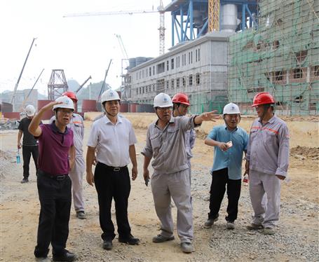 蒙勝益到魚峰水泥技改項(xiàng)目調(diào)研指導(dǎo)