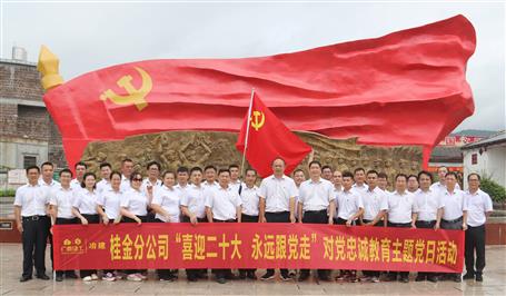 冶建桂金分公司黨支部開展對黨忠誠教育主題黨日活動(dòng)