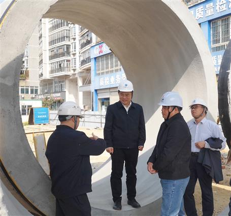 廖立波到勝利干渠項目調研指導