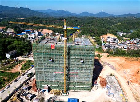 【錨定目標 奮力沖刺】冶建第五分公司欽州市浦北陳皮產(chǎn)業(yè)園項目主體結構順利封頂