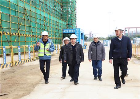 陳禮松到冶建公司項目進行節(jié)后復工復產檢查